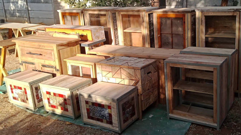 Oregon Pine Cupboards